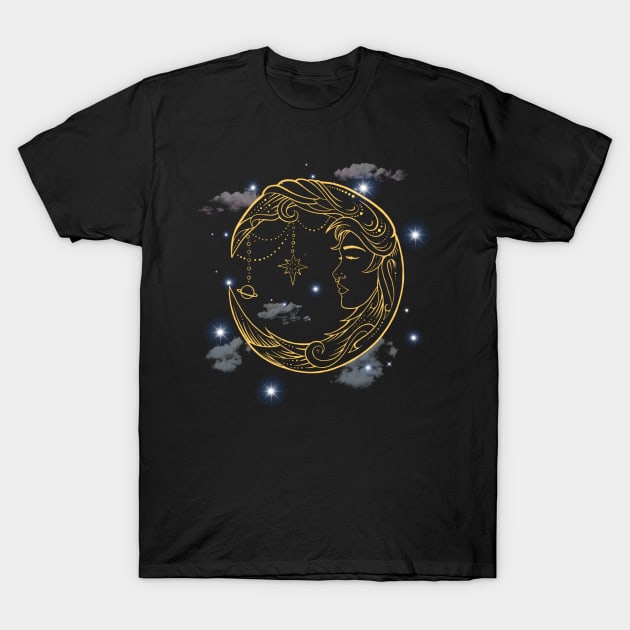 Goddess of the Moon T-Shirt by Bolt•Slinger•22